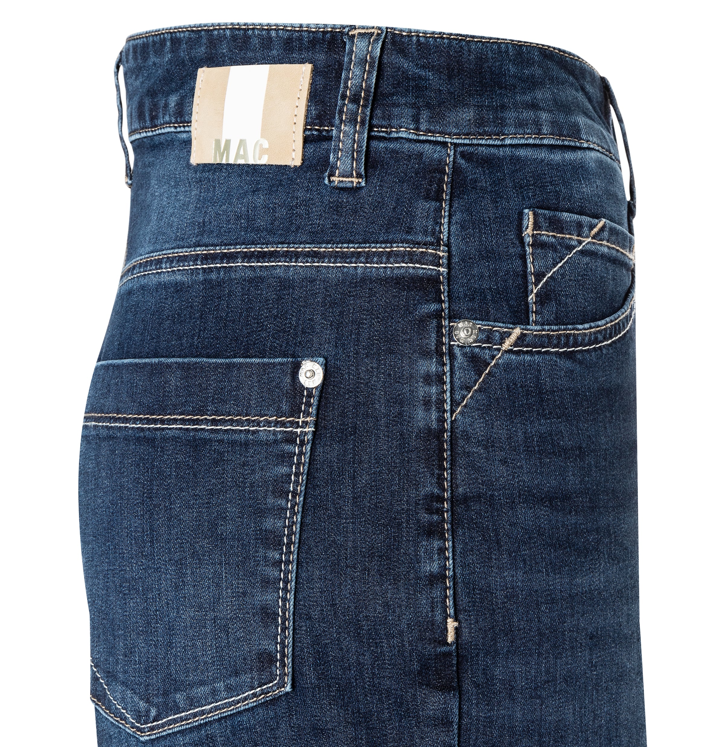 MAC Loosefit Jeans in Blau