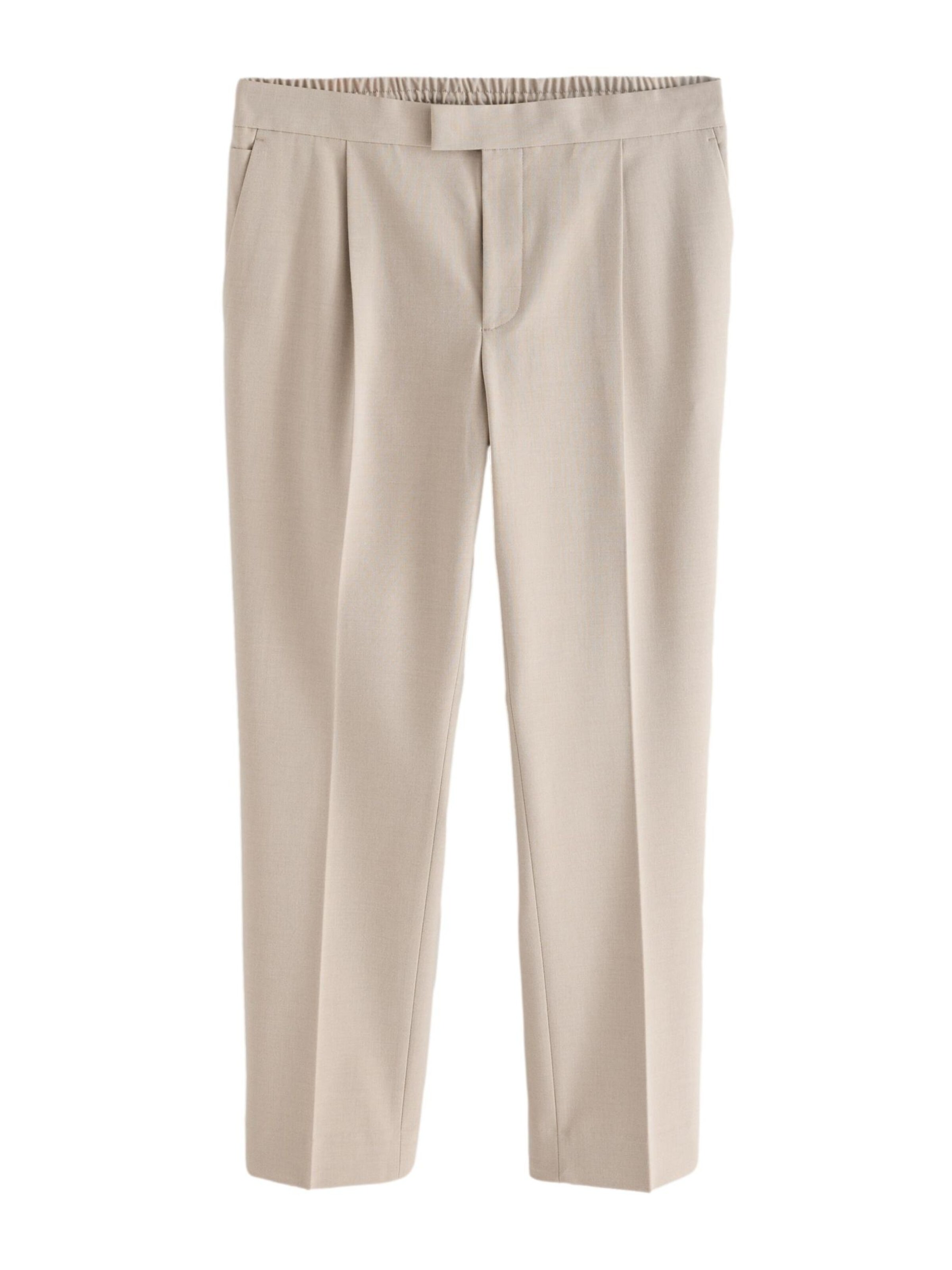 Pantalon à pince 'N. Premium' Next en beige : devant
