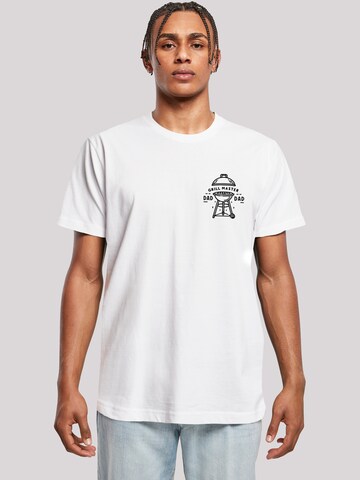 F4NT4STIC Shirt 'Vatertag Grill Master für BBQ-Väter' in Wit: voorkant