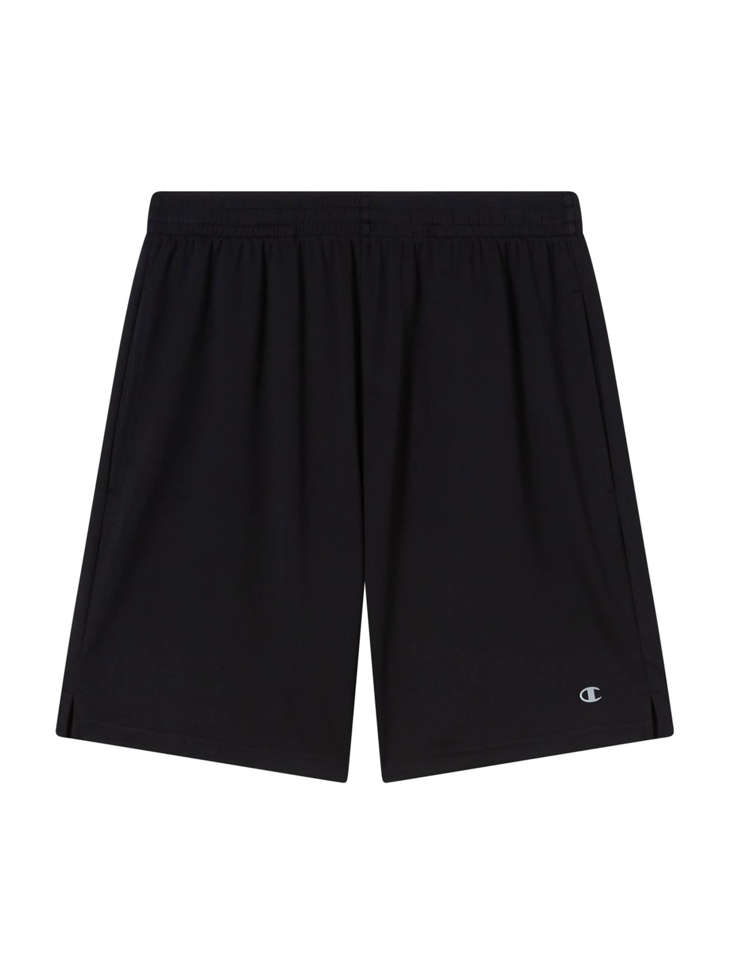 Regular Pantaloni sport de la Champion Authentic Athletic Apparel pe negru: față