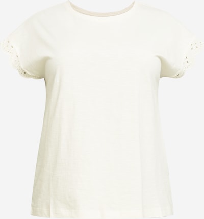 Tricou Esprit Curves pe alb murdar, Vizualizare produs