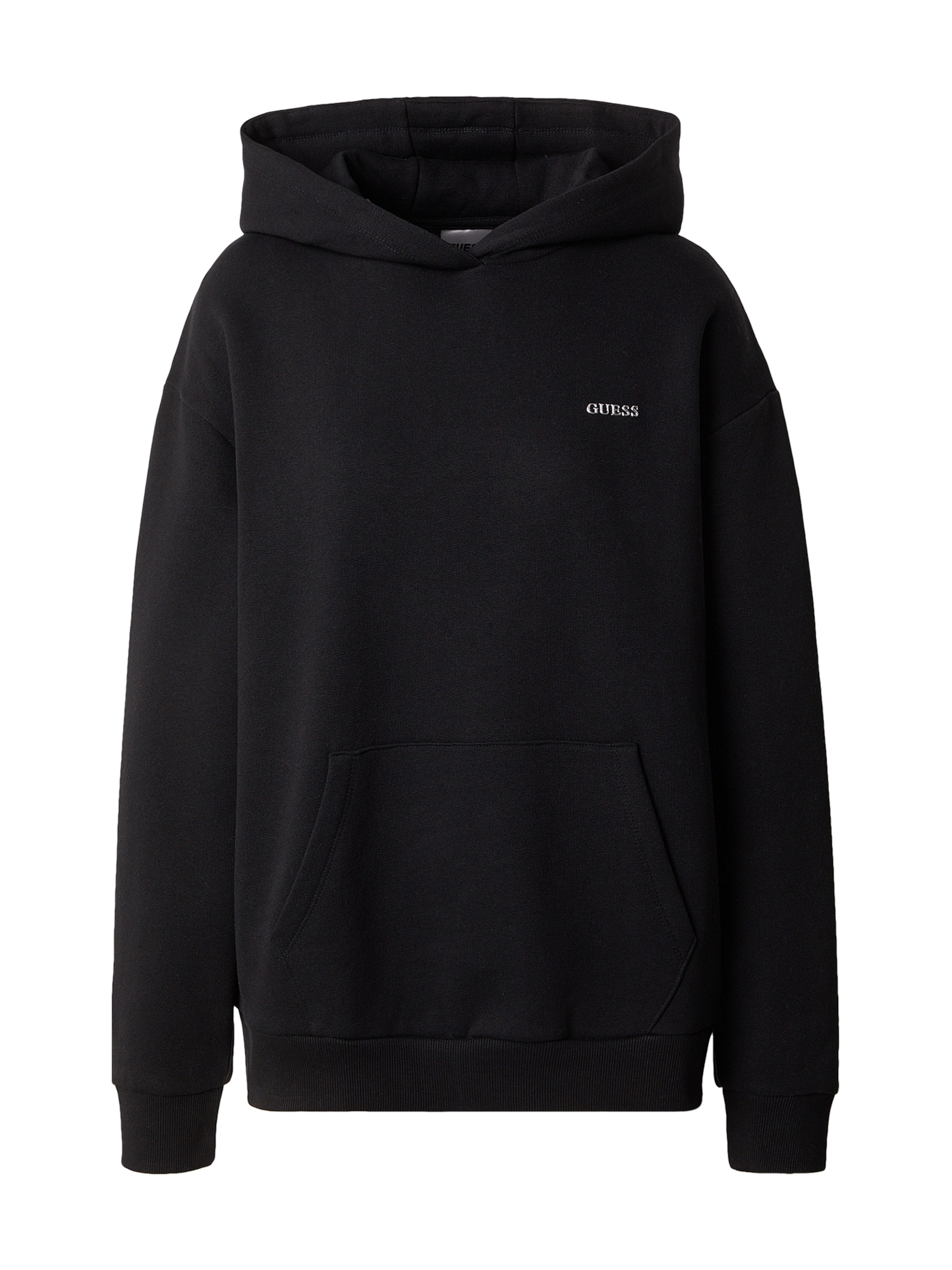 GUESS Athletic Sweatshirt 'NAT' in Black: front