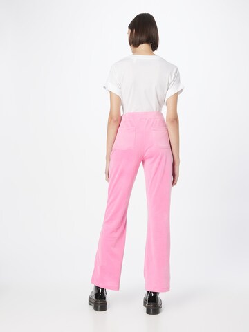 Gina Tricot Flared Pants 'Melinda' in Pink