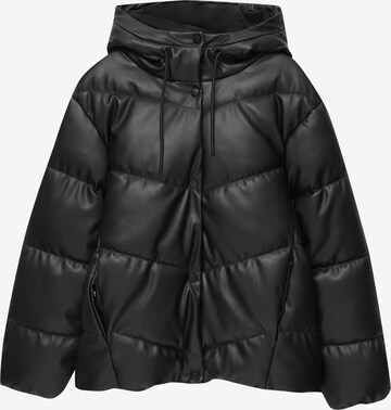 Veste mi-saison Pull&Bear en noir : devant