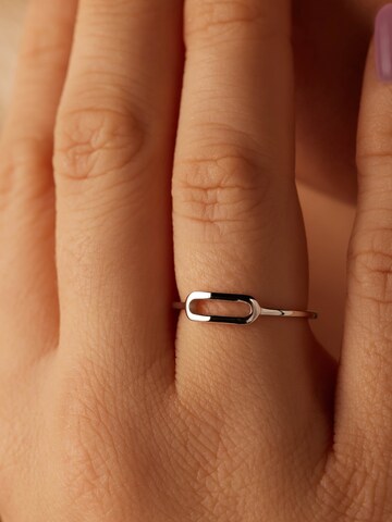 Lucardi Ring in Silver: front