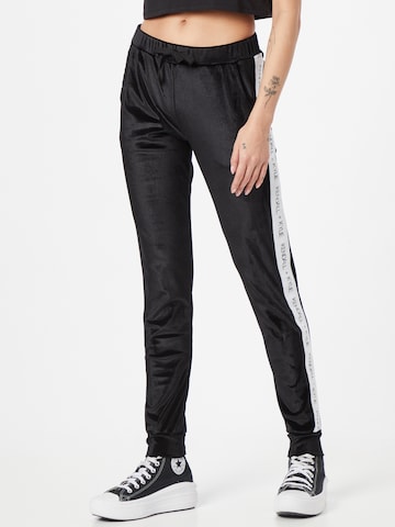 KENDALL + KYLIE Tapered Hose in Schwarz: predná strana