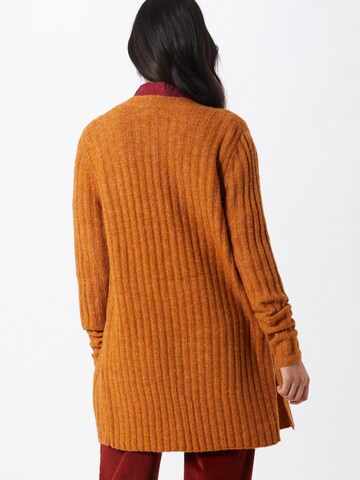 VILA Široka pletena jopa | oranžna barva