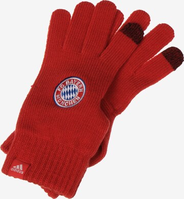 ADIDAS PERFORMANCE Athletic Gloves in Red