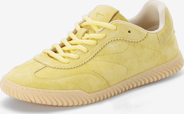 Baskets basses Tamaris en jaune : devant