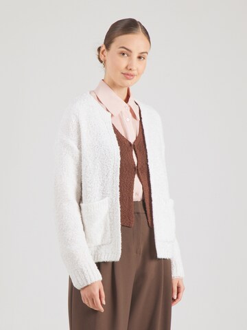 MORE & MORE Gebreid vest in Wit: voorkant