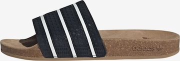 ADIDAS ORIGINALS Mules 'Adilette' in Black: front