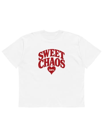 iam. Oversized shirt in White: front