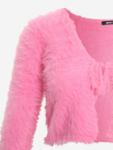 Gina Tricot Petite Gebreid vest 'Anine' in Roze