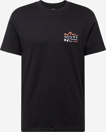 T-Shirt 'PANORAMA' BILLABONG en noir : devant