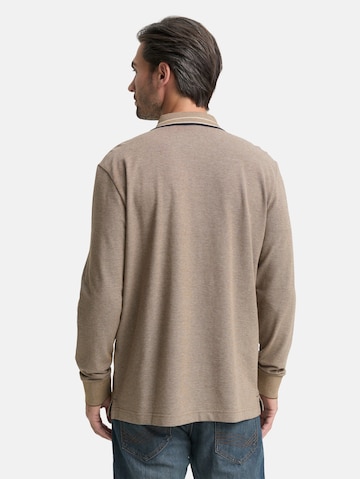 TOM TAILOR Poloshirt in Braun