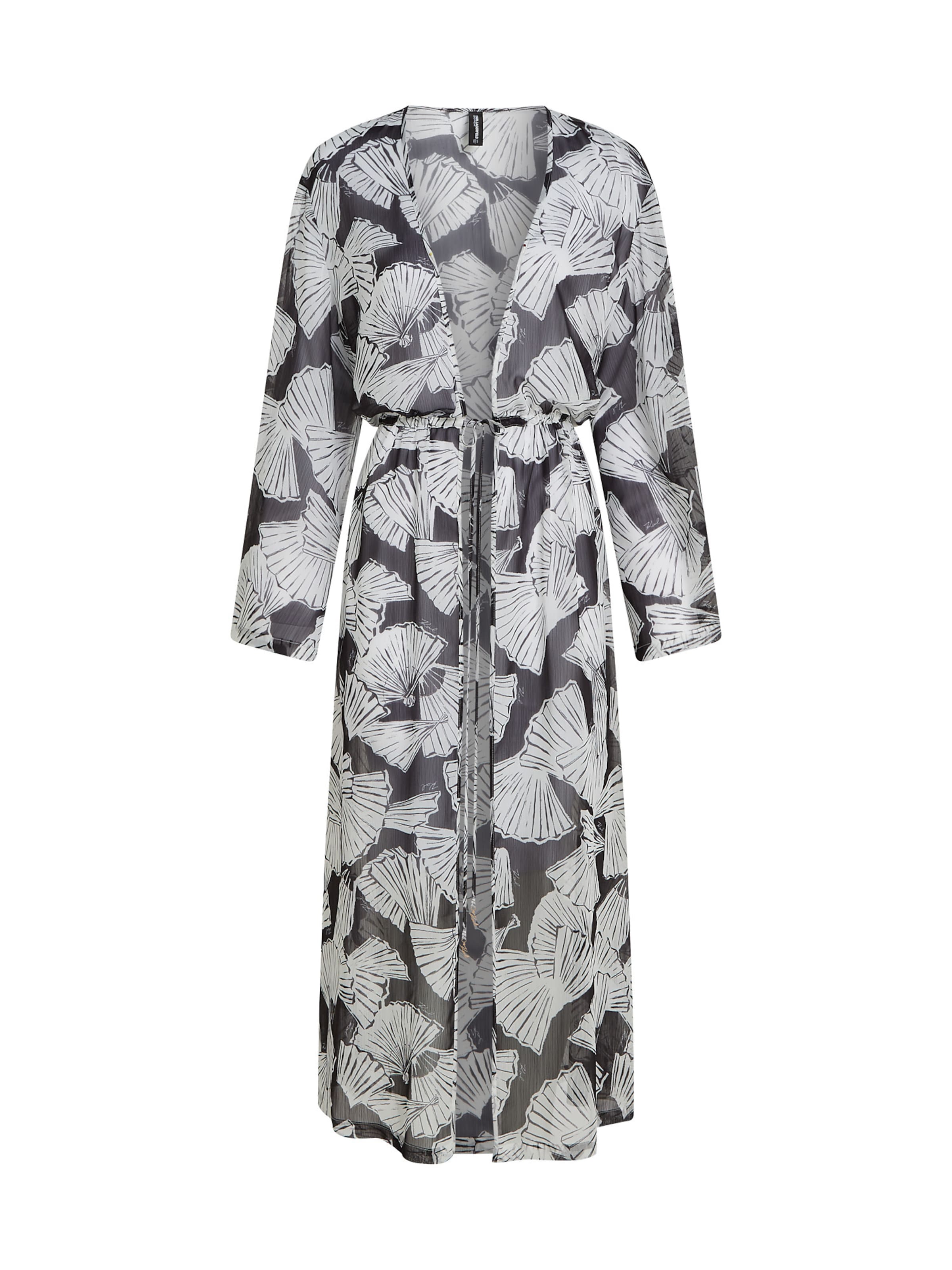 Rochie de plaja de la Karl Lagerfeld pe negru: față