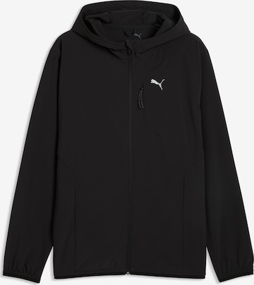 PUMA Sweatjacke in Schwarz: Vorderseite