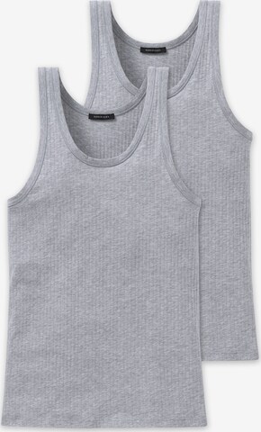 SCHIESSER Undershirt ' 2-Pack Authentic ' in Grey: front