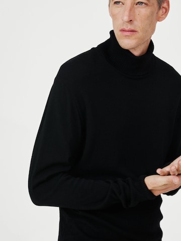 SANVT Pullover 'The Merino Roll Neck'‌‌‌‌‌‌ in Schwarz