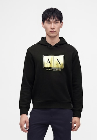 Felpa di ARMANI EXCHANGE in nero: frontale