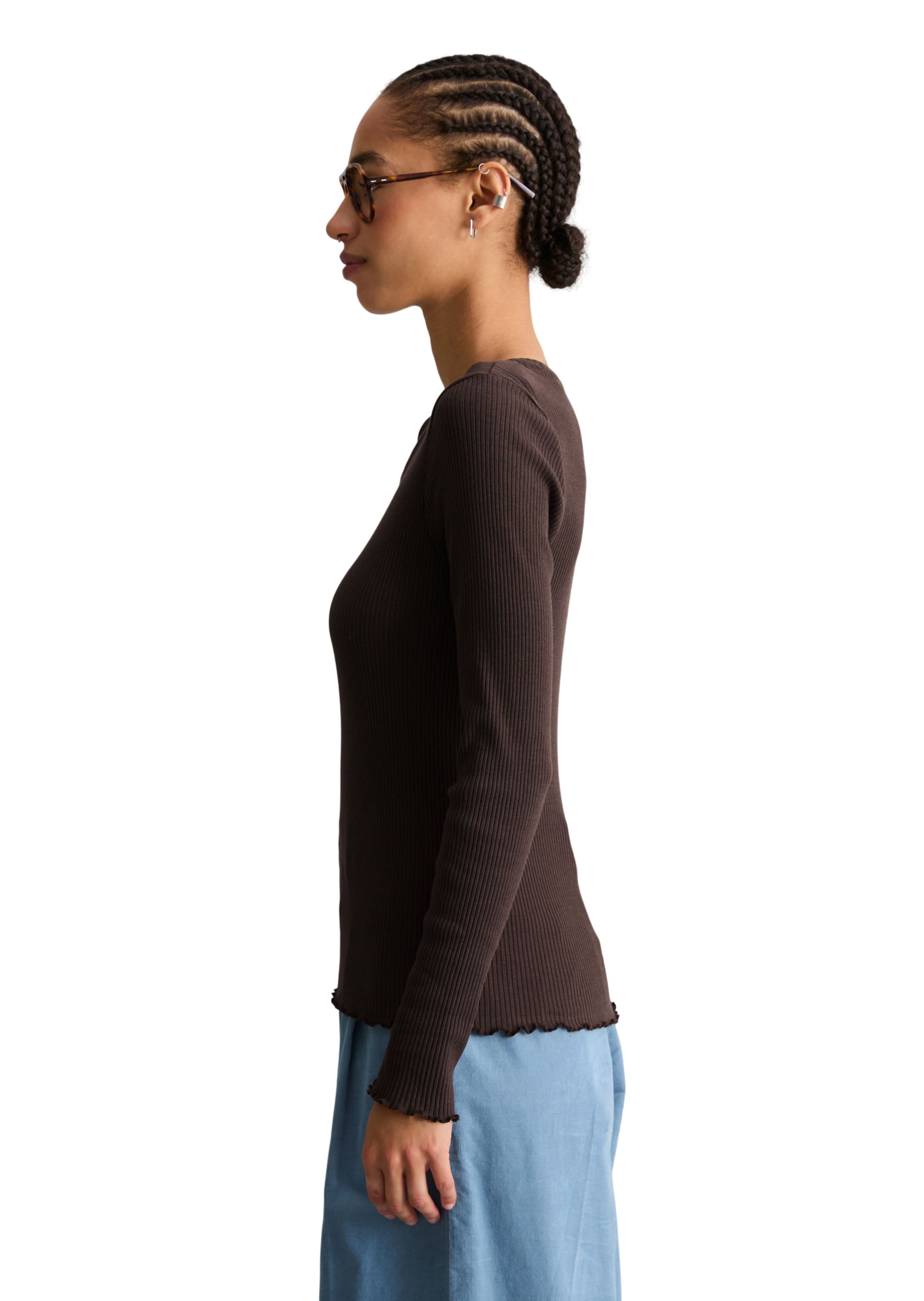 Marc O'Polo DENIM Футболка в Коричневый