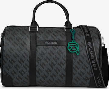 juoda Karl Lagerfeld „Weekender“ krepšys 'Ikon': priekis