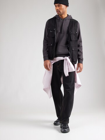 WRANGLER Μπλούζα φούτερ 'SIGN OFF' σε μαύρο