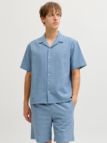 Fit confort Chemise 'JREBHAVEN' JJ Rebel en bleu : devant