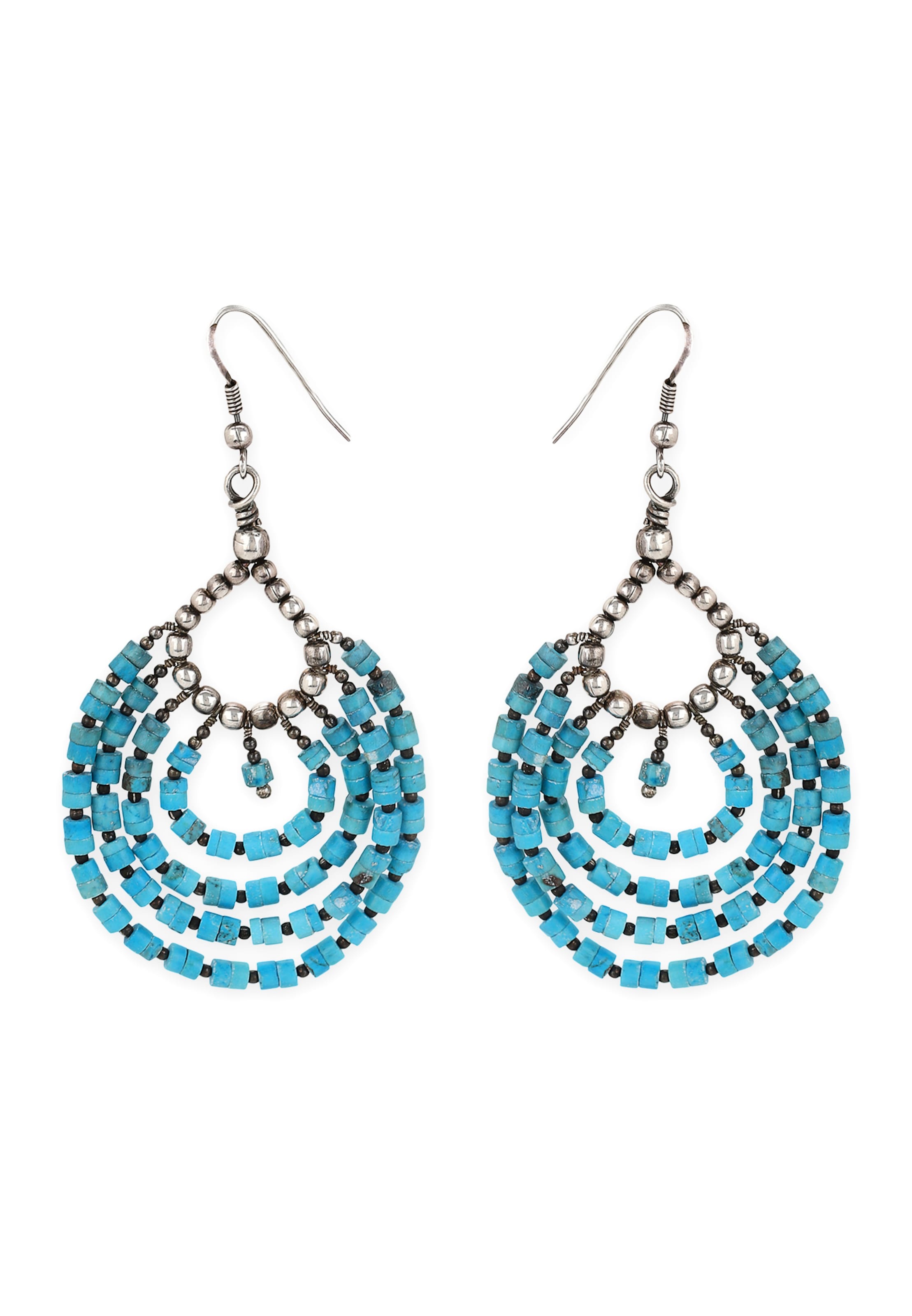 Boucles d'oreilles IZIA en argent : devant