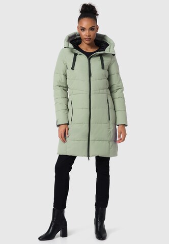 MARIKOO Winter coat 'Natsukoo XVI' in Green: front