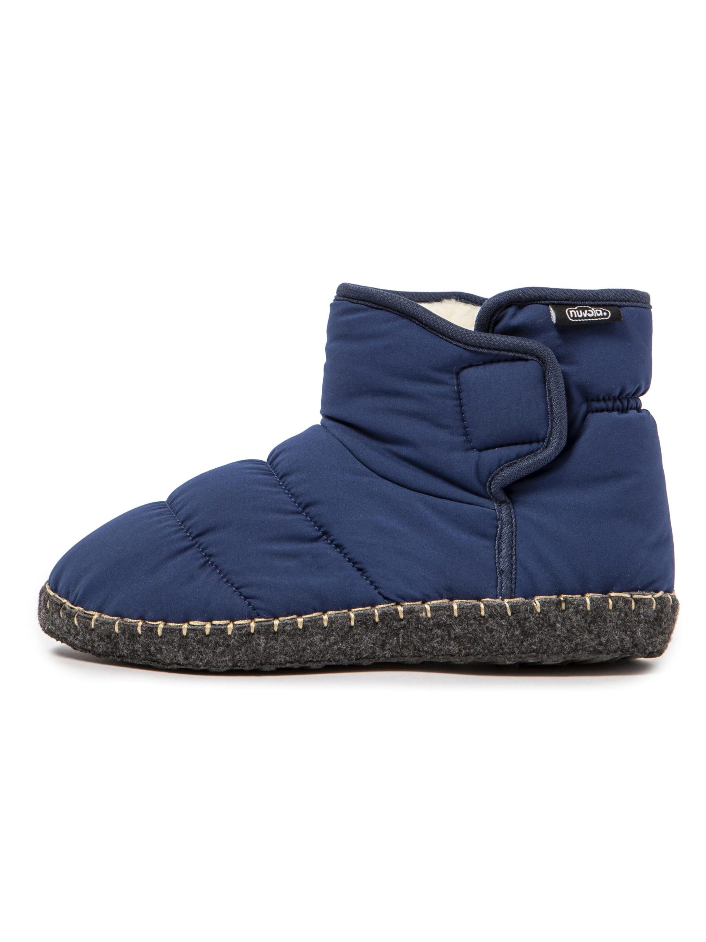 Pantoufle 'Boot Road' Nuvola. en bleu : devant