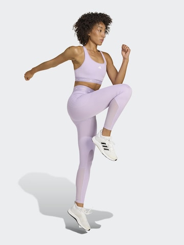 ADIDAS PERFORMANCE Бюстье Спортивный бюстгальтер в Лиловый: спереди