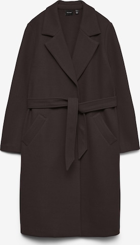 Manteau mi-saison 'VMCFORTUNEAYA' Vero Moda Curve en marron : devant