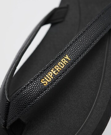 Superdry Teenslipper in Zwart