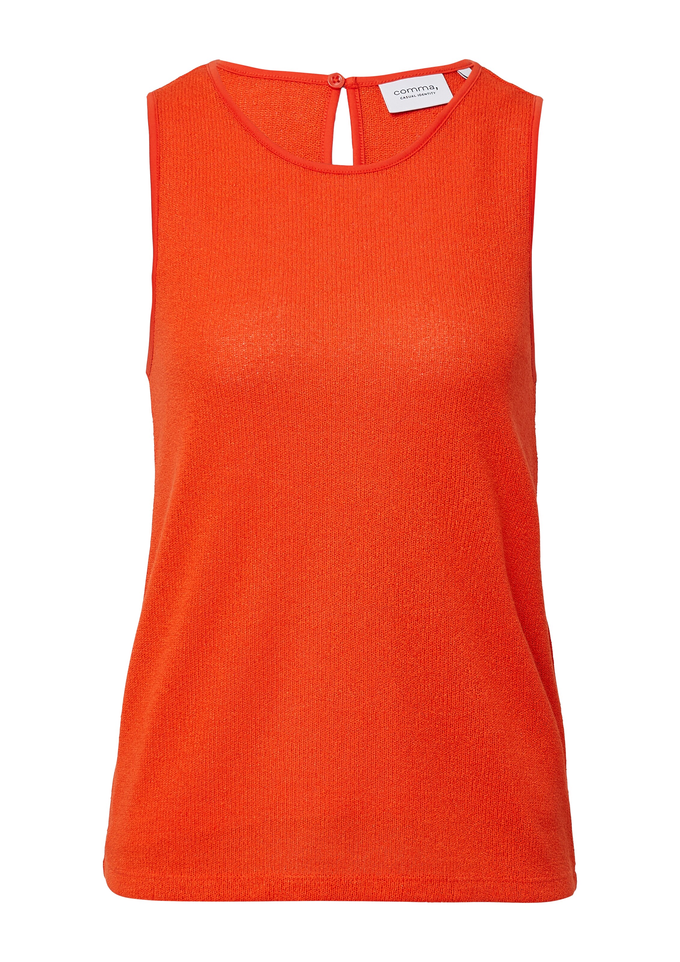 Tops en tricot comma casual identity en orange : devant