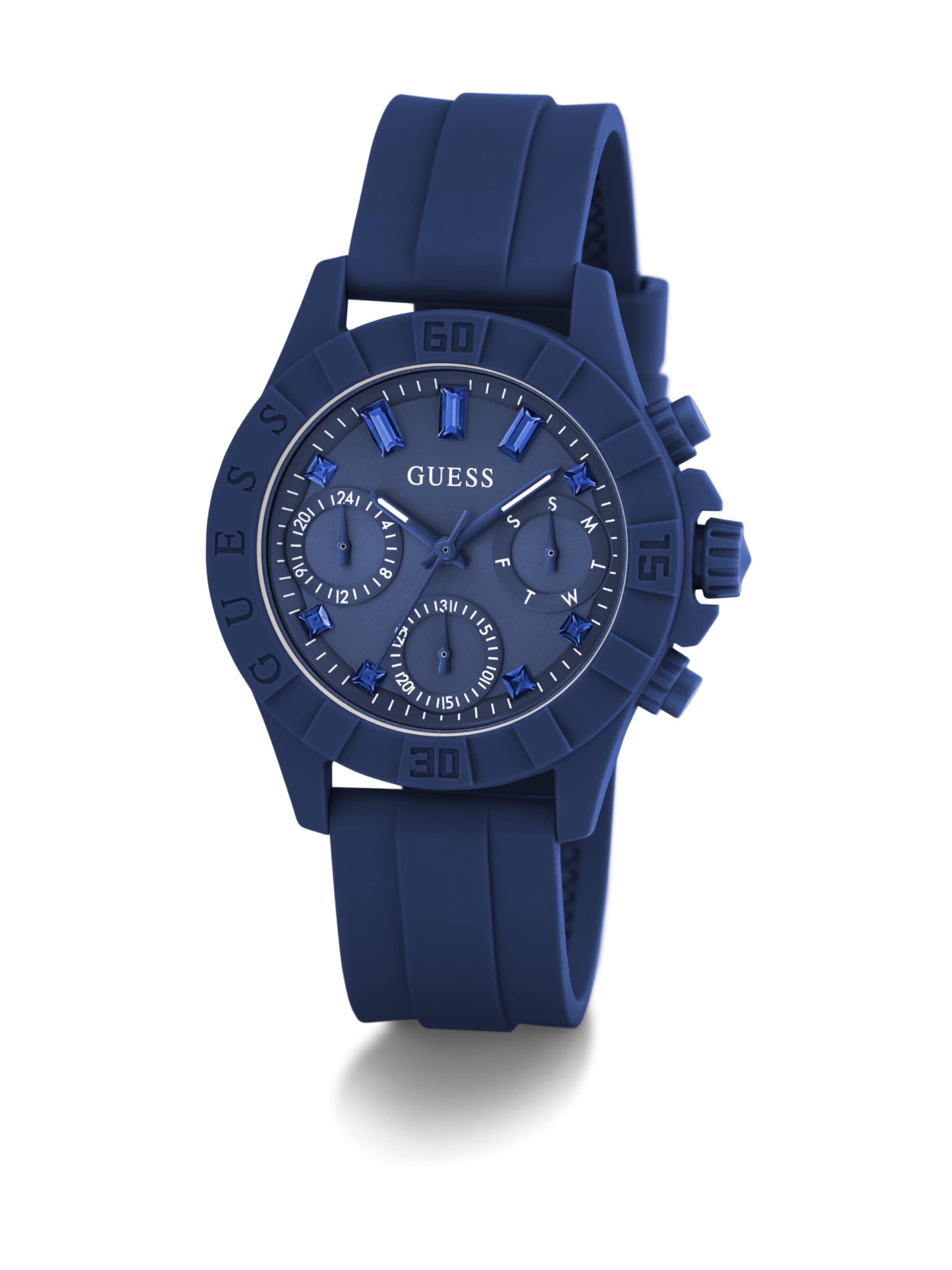 Montre à affichage analogique 'Sportstar' GUESS en bleu : devant