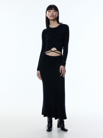 EDITED Úpletové šaty 'Invana' – černá