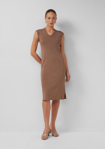 Robe s.Oliver BLACK LABEL en marron : devant