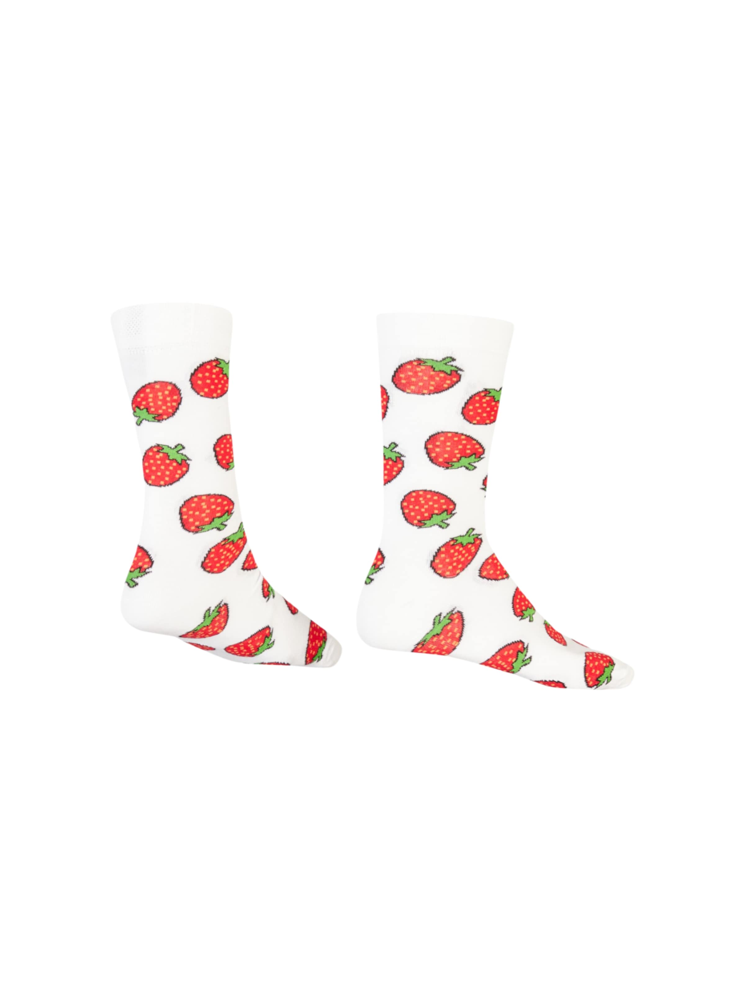 AbgeStrumpft Socks 'Erdbeere' in White
