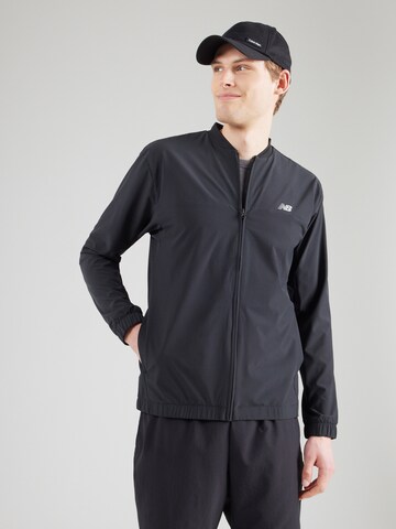 Veste de sport new balance en noir : devant