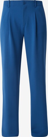 s.Oliver Wide leg Pleat-front trousers in Blue: front