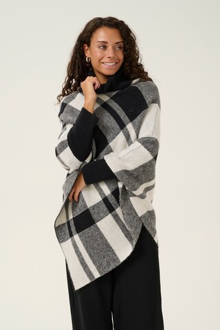 Cape 'CR Livia' Cream en noir : devant