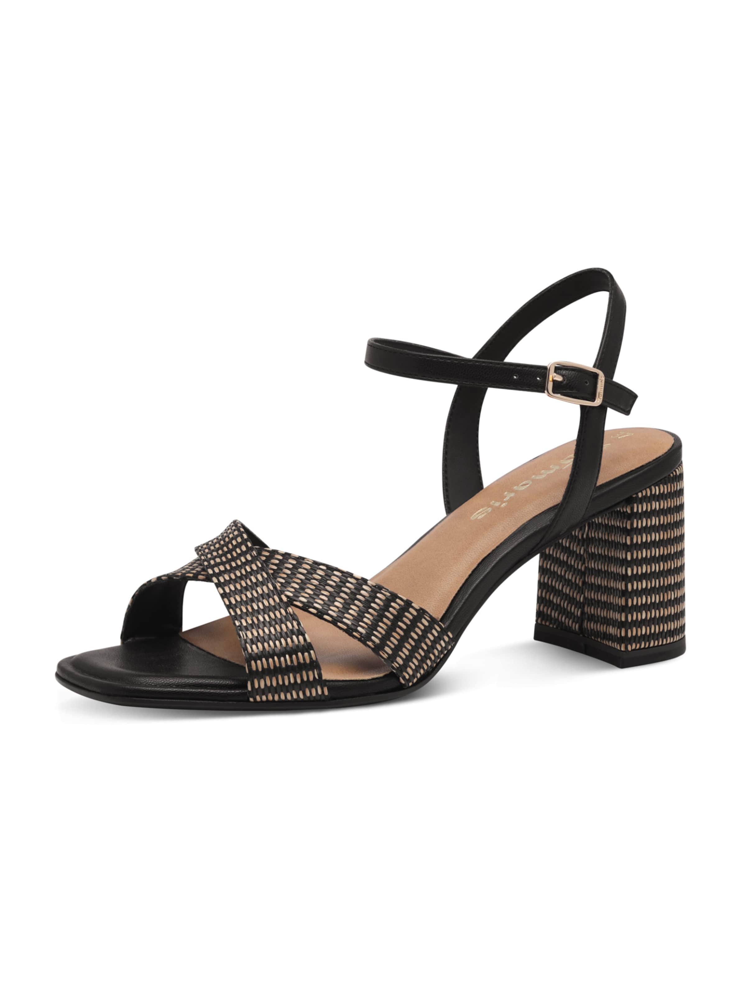 Tamaris Σανδάλι σε μαύρο: μπροστά