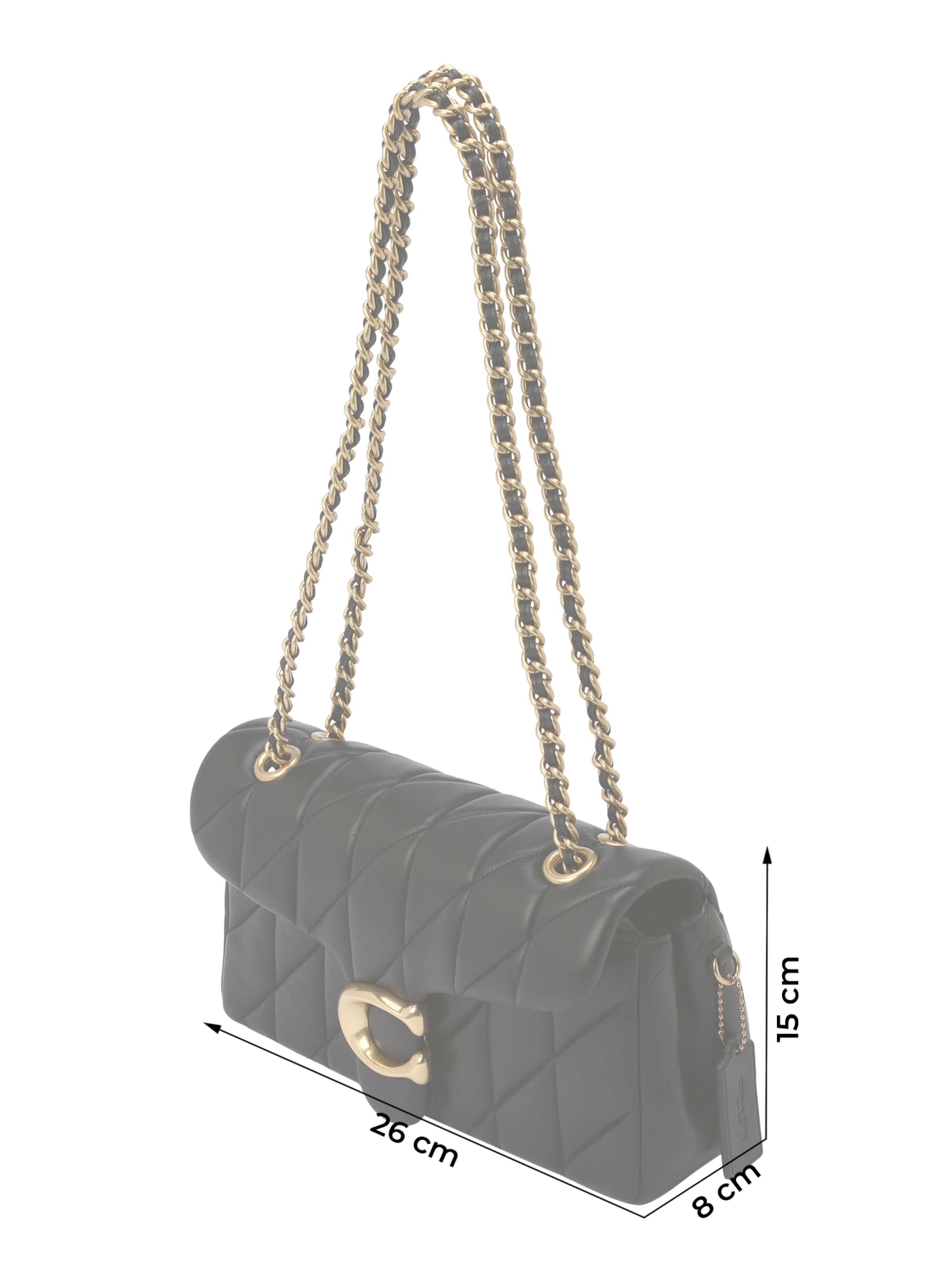 COACH Schultertasche 'TABBY' in Schwarz