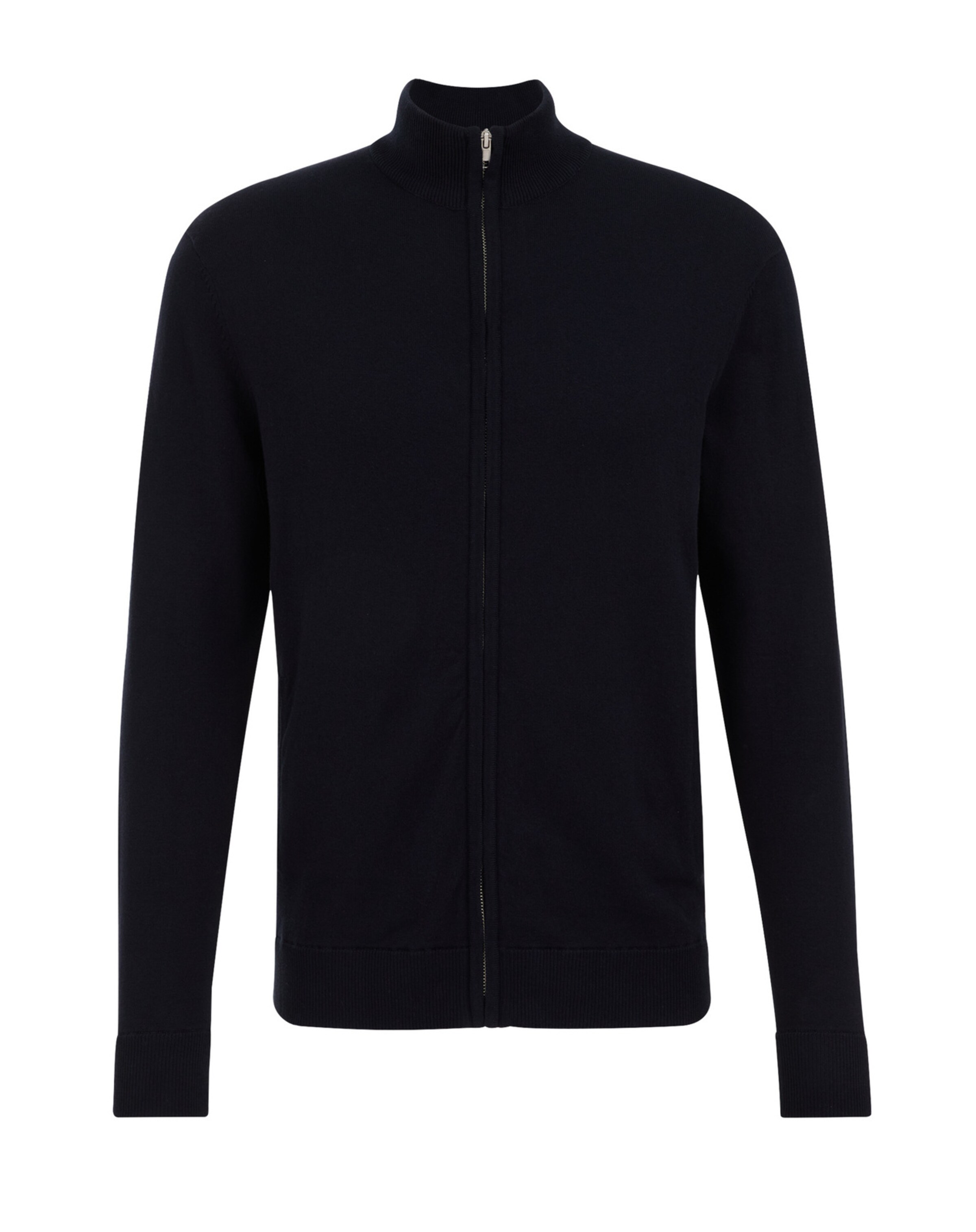 WE Fashion Πλεκτή ζακέτα σε μπλε: μπροστά