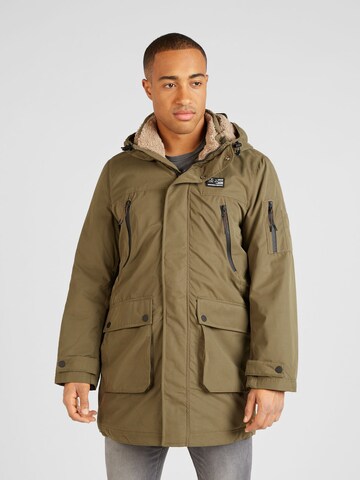 Parka invernale di QS in verde: frontale