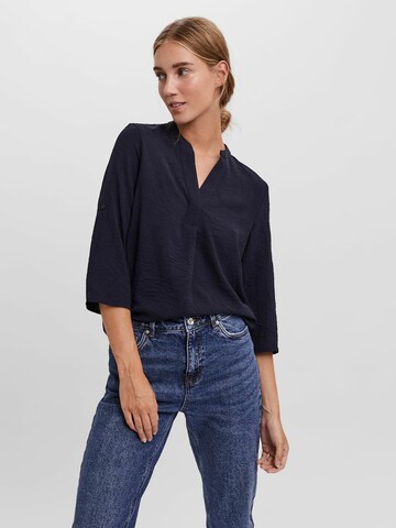 Chemisier VERO MODA en bleu : devant
