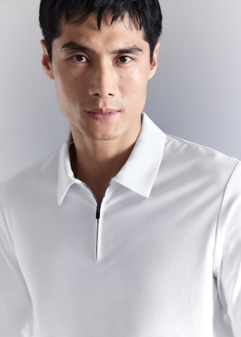 MANGO MAN Poloshirt 'Laziozml' in Weiß