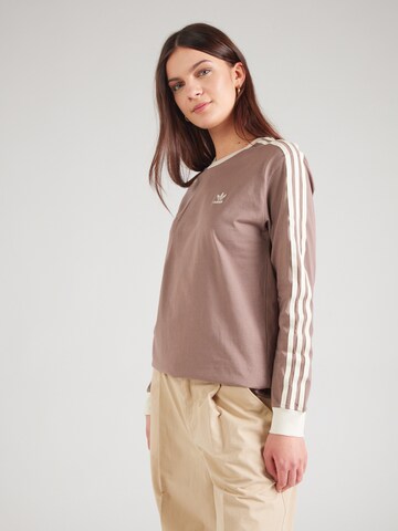 ADIDAS ORIGINALS Shirt in Brown: front