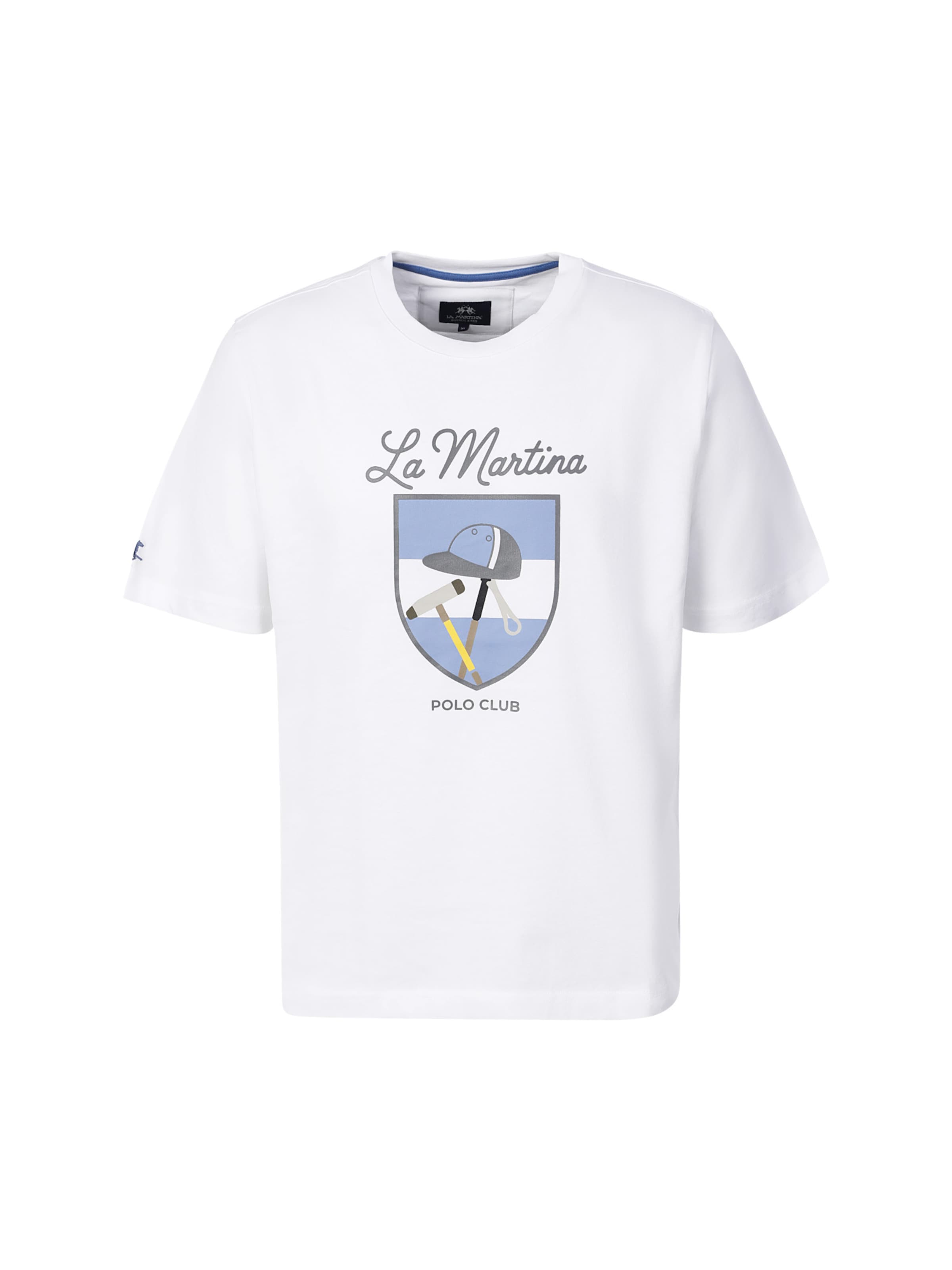 La Martina Shirt in Wit: voorkant